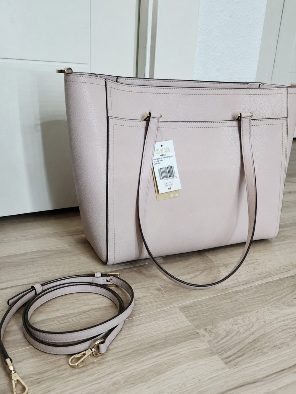 Michael Kors Maisie Large 3 Piece Set Tote Bag Powder Blush - Picture 3 of 6